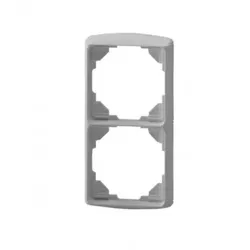 Somfy 9700132 Abdeckrahmen 2-fach Jung LS 990 alpinweiß