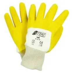 NITRAS Baumwoll-Trikot-Handschuhe 1600-10 , 1 Paar, Größe: 10