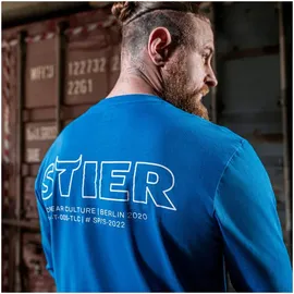 Stier Longsleeve Logo Capsule organic cotton S Grey Melange