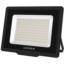 LUXULA LED Fluter, 100W, 3000K warmweiß, 10000lm, Außenstrahler Schwarz