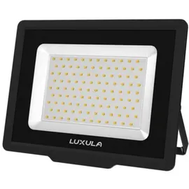 LUXULA LED Fluter, 100W, 3000K warmweiß, 10000lm, Außenstrahler Schwarz