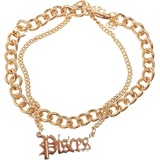 URBAN CLASSICS Unisex Fußkettchen Zodiac Golden Anklet, pisces, S/M