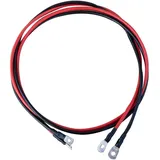 Ective H07V-K Batteriekabelsatz 10mm2 rot/schwarz M6/M8 1,5 Meter