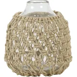 Light & Living Vase NARONA, in Glas Klar, Jute