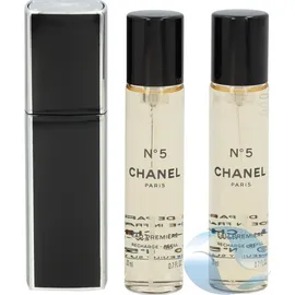 Chanel No. 5 Eau Premiere Eau de Parfum refillable 20 ml + Eau de Parfum Nachfüllung 2 x 20 ml Geschenkset