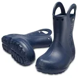 Crocs Handle It Rain Boot K, Unisex-Kinder Gummistiefel, Blau (Navy 410b), 23/24 EU