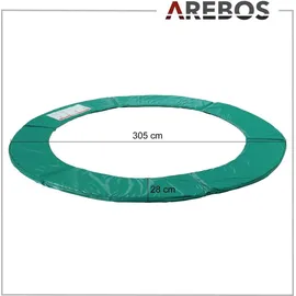 Arebos Randabdeckung Trampolin Grün 305 cm