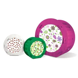 Ursus Laternen rund 3D-Wellpappe 21cm VE=10 Stück dunkelgrün