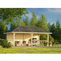 Palmako Pavillon Bianca 16,6 m2 Set 2 Transparent tauchimprägniert