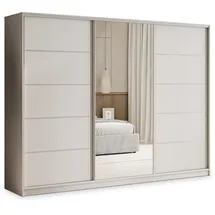 masseno Schwebetürenschrank PINA 250 x 205 x 58 cm Kaschmir/Beige