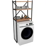 VCM Waschmaschinenschrank 66 x 160 x 34 cm Honig-Eiche