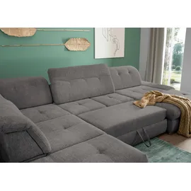 Livetastic Wohnlandschaft Dalida Braun/Grau Chenille