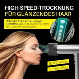 Vitalmaxx Slim Hairdryer grau/silber