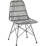 Stuhl 'Keno' Metall, Polyrattan
