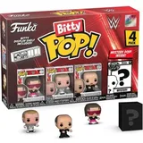 Funko Bitty POP! WWE - Bret Hit Man HartTM, Bitty Pop! Shawn Michaels, Bitty Pop! Mean Gene OkerlundTM, und eine geheimnisvolle Bitty Pop!-Figur - 0,9 Zoll (2,2 cm) zum Sammeln - Geschenkidee