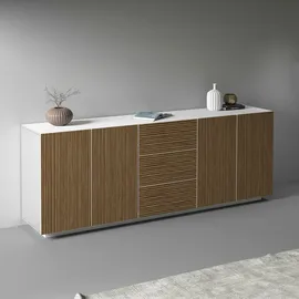 Home Affaire Vega Sideboard 220 x 86 x 43 cm Weiß