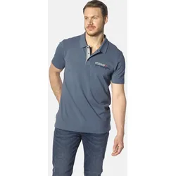 Poloshirt JAN VANDERSTORM "Poloshirt JAKOV", Herren, Gr. 4XL, blau, Obermaterial: 100% Baumwolle CO., Shirts