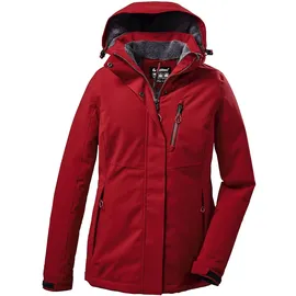 KILLTEC Damen Funktionsjacke KOW 140 WMN Jckt wasserdicht, Winddicht, atmungsaktiv 00400-rot 38