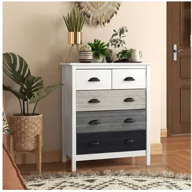 Homcom Schubladenkommode 70 x 85 x 38 cm Weiß