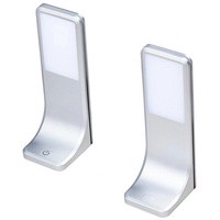 Kalb Material Für Möbel LED Unterbauleuchte silber-grau, neutralweiss, 2er