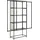 Actona Glasvitrine 77 x 35 x 185,6 cm Schwarz