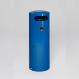 Proregal Kombiascher mit Einflügeltür Ascher innen 70 Liter, HxBxT 104,5 x 42 x 42 cm Verzinkter Stahl Blau