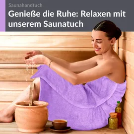 Lashuma Saunatuch 80 x 220 cm lila