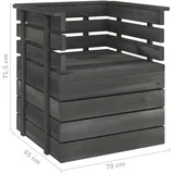 vidaXL Gartensessel 70 x 65 x 71 cm grau 1 St.