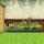 Outsunny Hochbeet DIY Gartenbeet mit T-Form-Pflanzenschilder Handschuhe Stahl