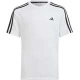 Adidas Jungen Train Essentials AEROREADY 3-Stripes Regular-Fit Tee, White/Black, 7-8 Years