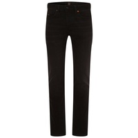 Boss ORANGE Regular-fit-Jeans Taber BC-P-1 mit Leder-Badge, schwarz