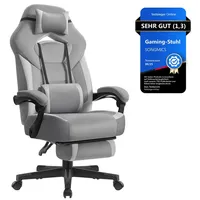 Songmics Gaming-Stuhl Grau