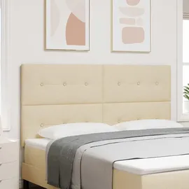 vidaXL Kopfteil mit Kopfteil Creme 180 cm