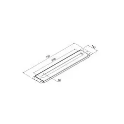 Steinberg Serie 100 Montageplatte 1009411 für alle Waschtisch- und Wannenstandarmaturen