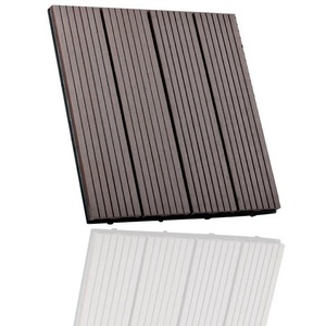 euroharry Terrassenplatten WPC Terrassenplatten, 30x30cm, 110-St., WPC-Fliesen 10m² braun