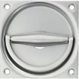 KWS Klappringmuschelgriff 5016 Ausführung 90 x 90 mm silber eloxiert