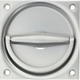 KWS Klappringmuschelgriff 5016 Ausführung 90 x 90 mm silber eloxiert