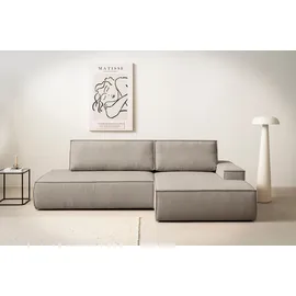 OTTO home Ecksofa Cord 2-Sitzer Grau