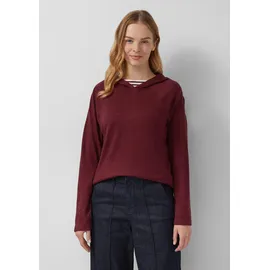 s.Oliver Meliertes Longsleeve aus Stretchjersey mit Kapuze - 48