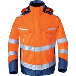 Warnschutz Regen-Parka "50217" High Visibility Excellence - L - orange/marine