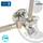 tecuro Doppeleckventil Eckventil 1/2 Zoll (DN 15), mit 2 x 1/2 Zoll Abgängen, einzeln absperrbar - Messing verchromt