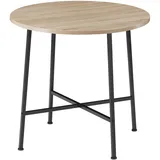 Tectake Ennis Ø 80 cm braun