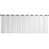 ELBERSDRUCKE halbtransparente Bistrogardine Membran 00 weiß 45 x 160 cm Scheibengardine für Küche Küchenfenster Sichtschutz 198480
