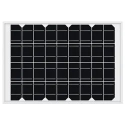Waveshare Polysilizium Solarpanel 18V 10W, 36 Zellen, 340x232x17 mm, >20 Umwandlungseffizienz, IP67