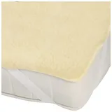 Erwin Müller Wolle Matratzenauflage Saalfeld in natur | Gr.: 180x200 cm