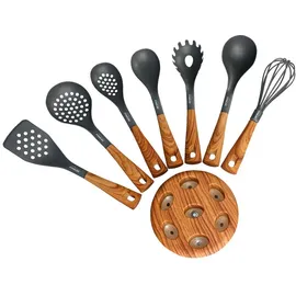 STONELINE Küchenhelfer-Set Back to Nature 8-teilig Kunststoff braun schwarz