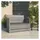 vidaXL Gartenbank 105 x 75 x 56 cm Grau