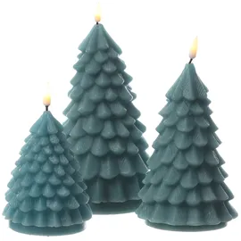 283 LED Kerze Tannenbaum H: 11 cm grün