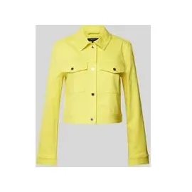 Comma, Jeansjacke mit Brusttaschen, GELB, 40