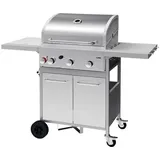 LUND Gasgrill 12,8 kW 3+1 Brenner Edelstahl